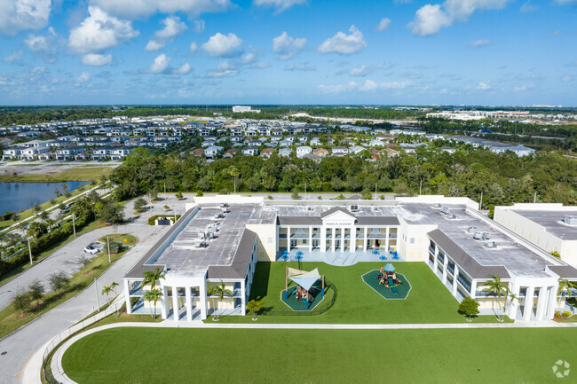 The Franklin academy serves students grades K through 8.