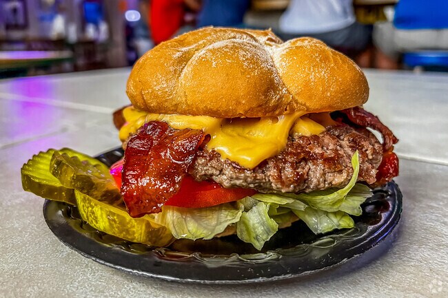 If you're in the mood for a juicy burger, then make sure to eat at Duffy's Tavern, Holmes Beach.
