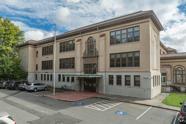 Avanti High School features a beautiful old building.