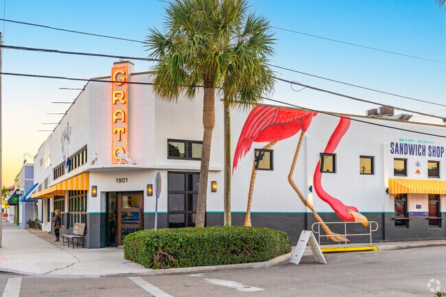 Grato is an upscale restaurant in the Flamingo Park neighborhood.