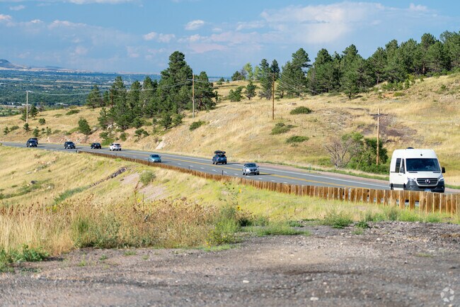 The Colorado State Highway, conveniently runs right next to the Eldorado Springs neighborhood.
