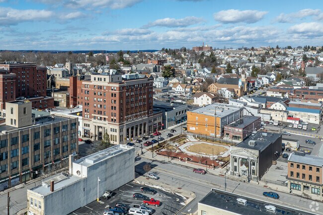 Can Do Park is an urban style square located at the corner of Broad St and Laurel St in downtown Hazleton.