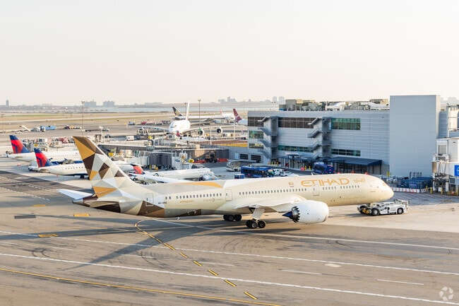 Briarwood residents can go to JFK Airport to catch an international flight.