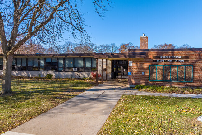 The entry to Schenk Elementary in the Eastmoreland neighborhood.