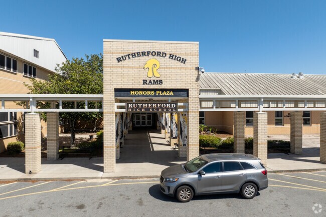 Rutherford High School is a public school in Springfield, offering AP courses, International Baccalaureate, and two sports.