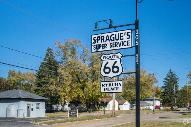 The history of Rt 66 & Normal, IL nd at the McClean County Museum near Pheasant Ridge.