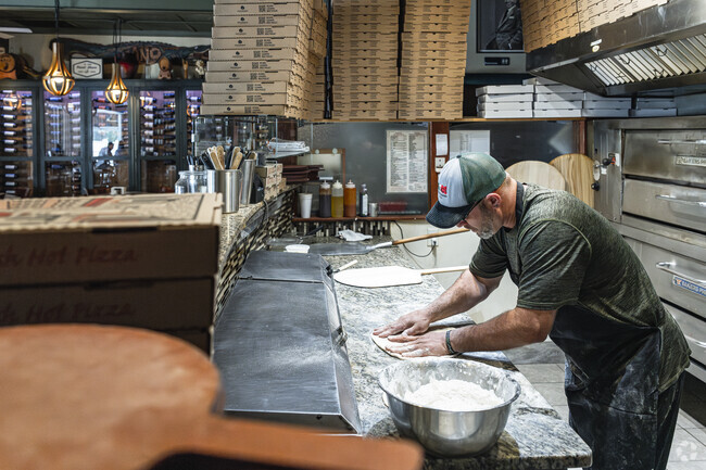 Bacci Pizzeria in Harbor Oaks has authentic Italian food, live music and indoor/outdoor seating.