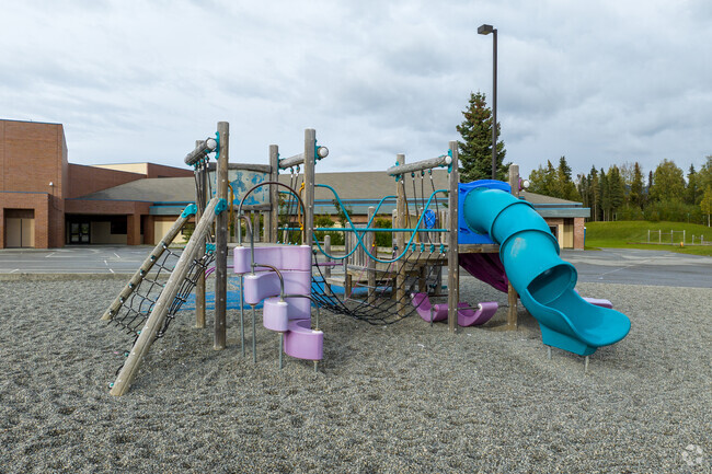 Kasuun Elementary has multiple playgrounds for different grades.