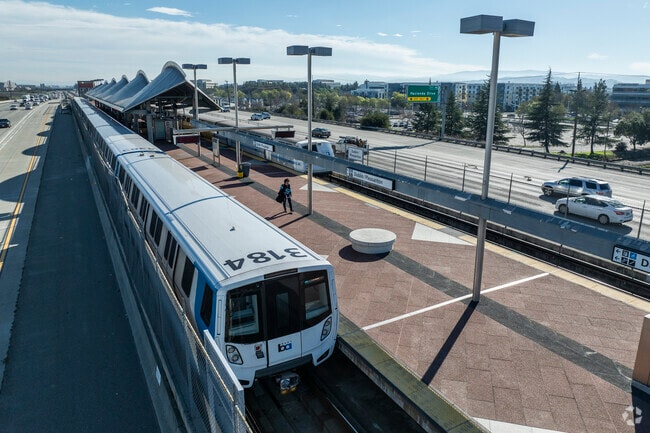 Dublin/Pleasanton BART connects Stoneridge to the greater Bay Area.