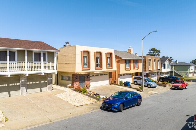 Serramonte streets are filled with a wide variety of home styles.