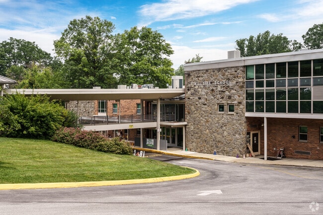 Hillside Elementary School is recognizable by its iconic mid-century architecture.
