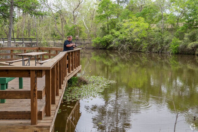 Fishing is a favorite pastime at Camp Mohawk Park near Hillcrest in Damon.