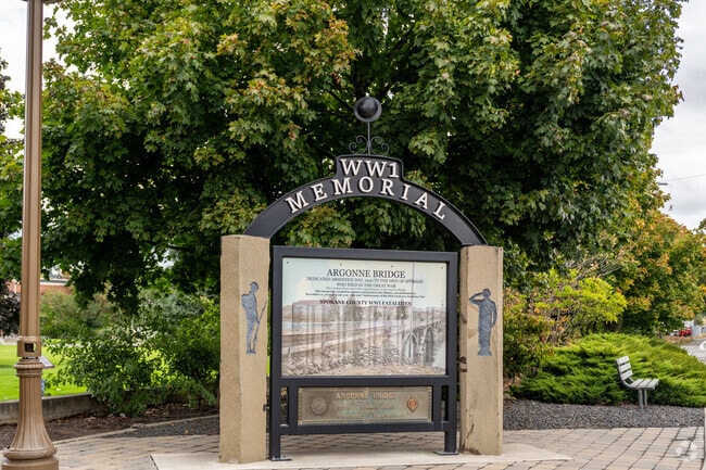 West Valley features a World War One memorial in the middle of Millwood.