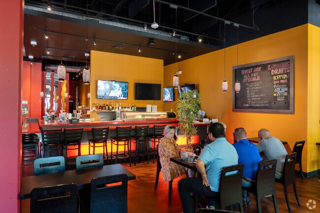 Residents enjoy Asian fare at Spring Rolls.