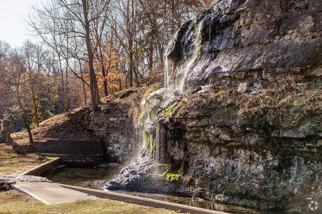 The original spring at Big Spring Park is the centerpiece of the park.