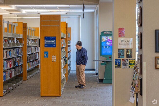 Pick up a new book or find an old classic at the Wild Mustang Public Library.