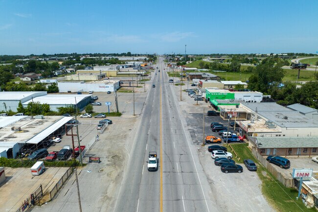 Admiral Road goes straight to downtown Tulsa.