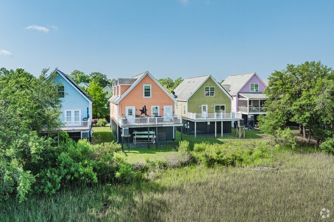 Find colorful, custom built homes on beautiful marshes in Charleston Heights.