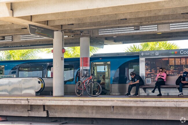 The Coconut Grove Metro station provides public transportation to Downtown and the Airport.