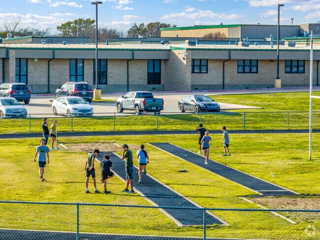 Watuga Middle School students practice after school for athletics.