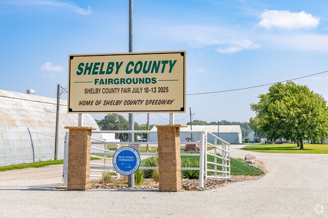 The Shelby County Fairgrounds is a popular space for community events in Harlan, Iowa.