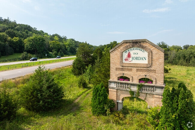 Jordan sits in the Minnesota River Valley as an exurb 35 miles from the Twin Cities, where once-modest brewing town charm now attracts residents to new subdivisions and walkable downtown.