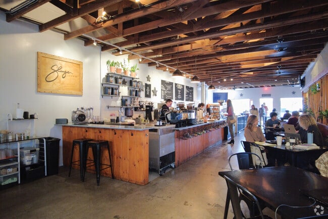 Old Town Coffee is a great place to converse with friends in East Goleta Valley.