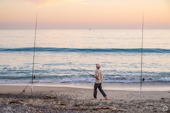 You'll find some people fishing at Doheny State Beach.