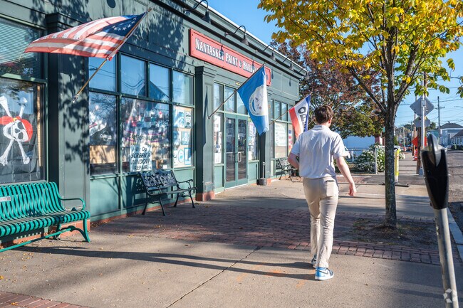 Nantasket Avenue anchors shopping and dining near The Alphabets.