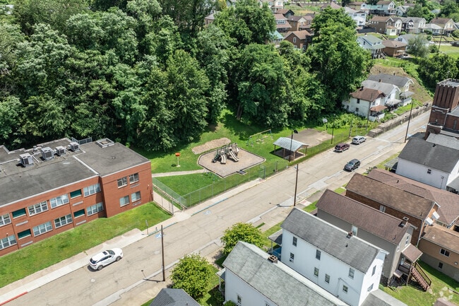 Students have access to a small playground at Brooke Intermediate School North.