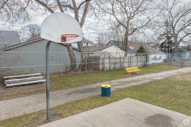 Godfrey Elementary School, basketball court.