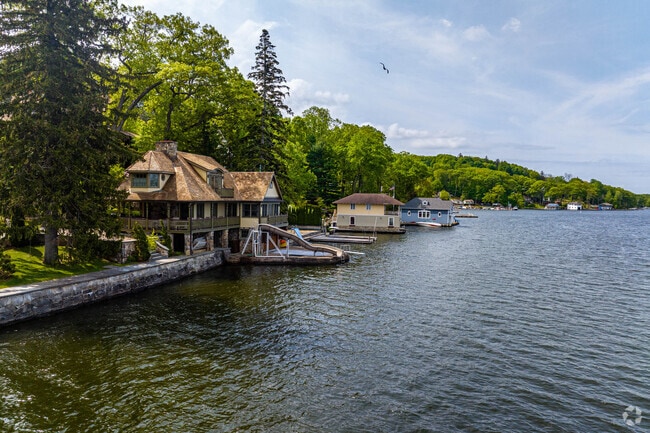 There is a plethora of boathouses on Lake Hopatcong in Mt. Arlington.