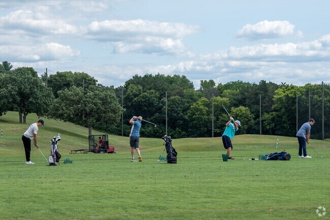 Inver Wood Golf Course has a driving range for people to practice.