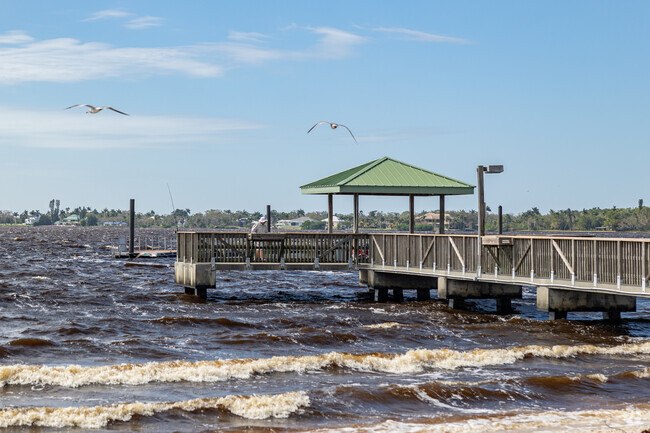 North Fort Myers residents love to fish from the pier at North Shore Park.