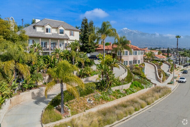Rancho Cucamonga has many large homes with great mountain views.