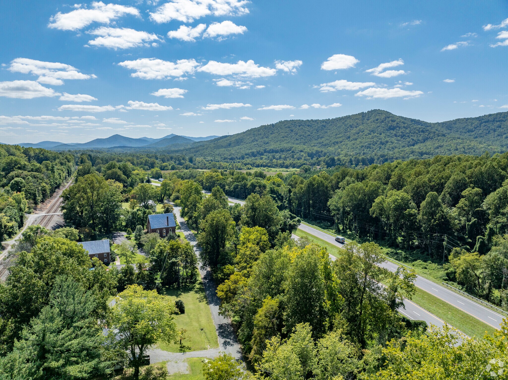 Covesville lies in the shadow of the Blue Ridge Mountains.