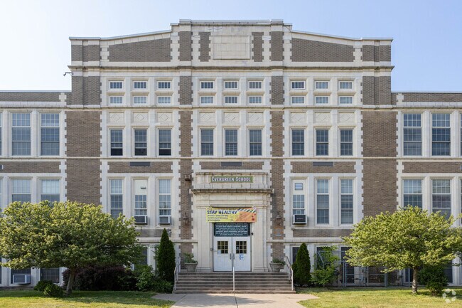 Evergreen Elementary School in Plainfield houses grades K-5, and has over 660 students.