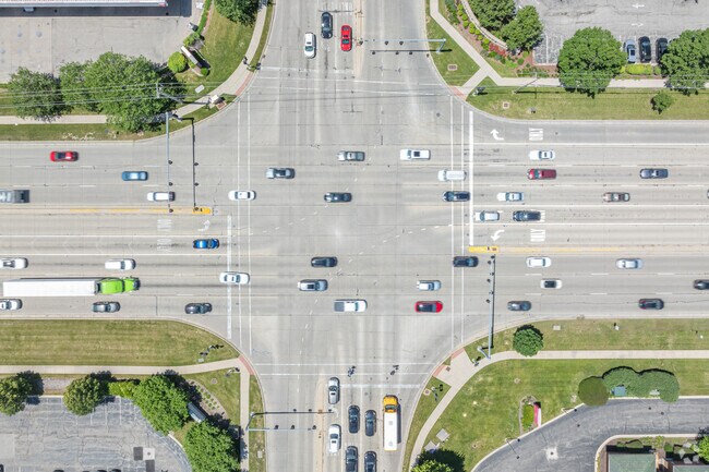 Residents can find shopping and dinning at the intersection of 95th Street and Route 59.