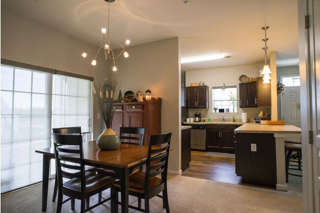2BR, 2BT - 1338SF - dining room into kitchen