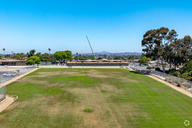 A look at the large playing field of Audubon K-8 in Jamacha Lomita.