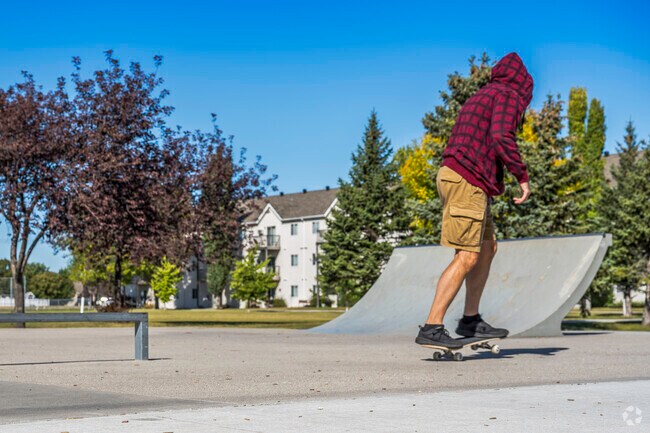The skate park at Village West Park is ready to be shredded on.