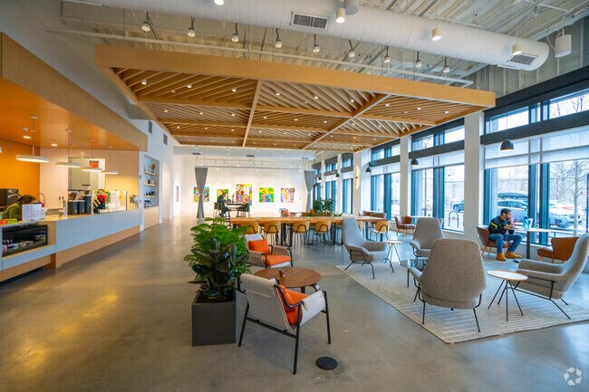 Triangle Coffee Bar has an open space for anyone wanting to work remotely in East Somerville.