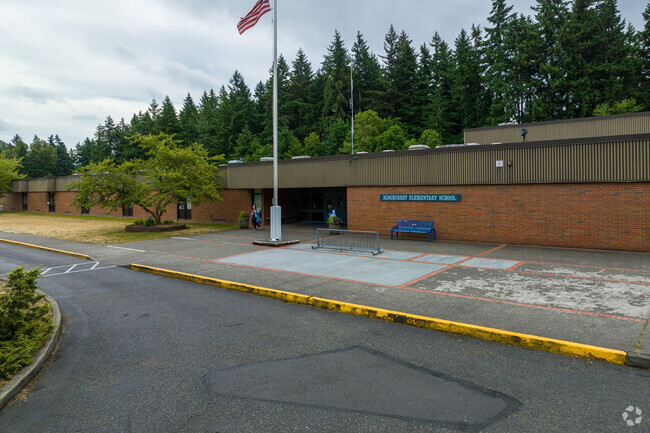 Entrance of the Ridgecrest Elementary School in Puyallup.