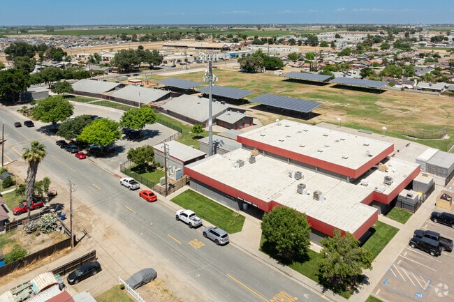Parkview Middle School in Armona is surrounded by the farmland of the San Joaquin Valley.