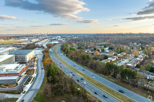 Hop on the interstate near Falls Road Corridor to get up and down the state.
