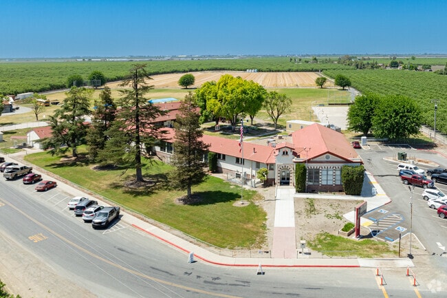 Waukena Joint Union Elementary School is surrounded by acres of agriculture.
