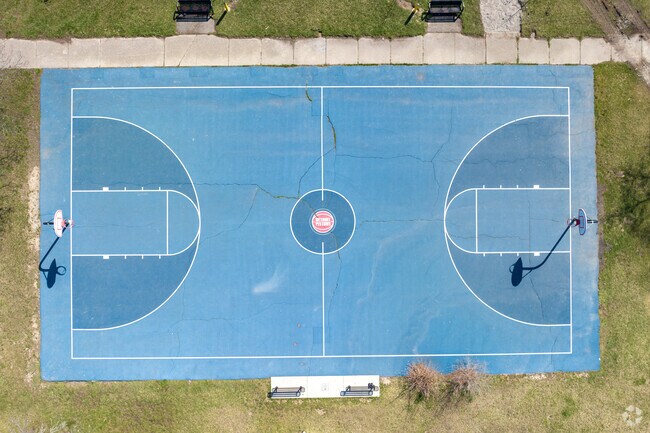 Grandmont's Kelley Park basketball court has a fresh coat thanks to the Piston's.