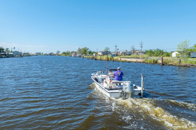 Many Cut Off residents own boats, which they can take down the Bayou Lafourche.