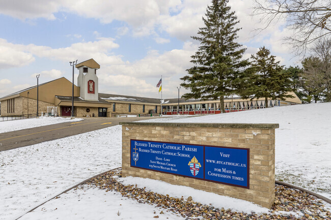 Blessed Trinity Catholic School in Dane allows two grades per classroom.