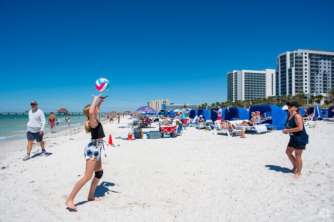Volleyball on the beach is a staple at Clearwater Beach near Alcove.
